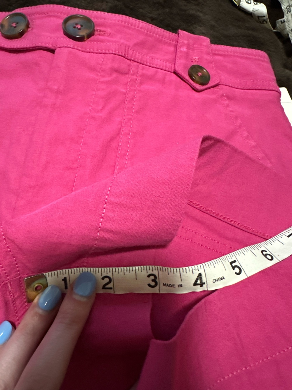 NWT Anthropologie Maeve Classic High Rise Shorts in Pink size 2 - Picture 7 of 9